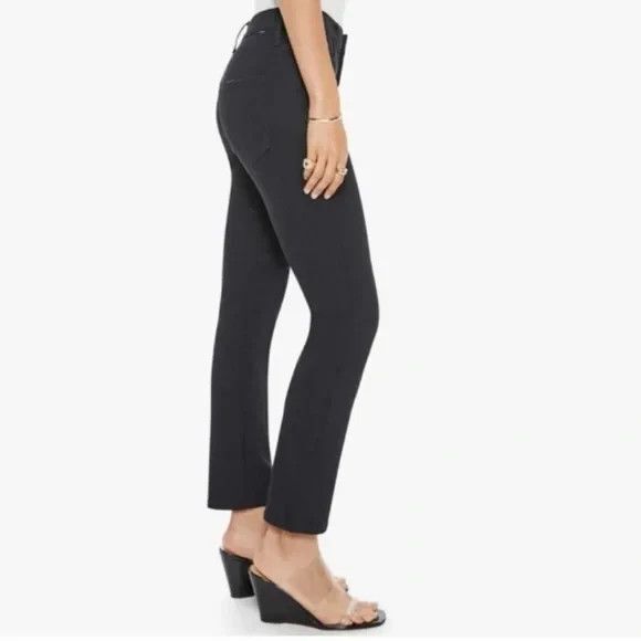 Mother The Mid Rise Dazzler Ankle Jeans Size 32 Black Denim Not Guilty Stretchy - Picture 3 of 14